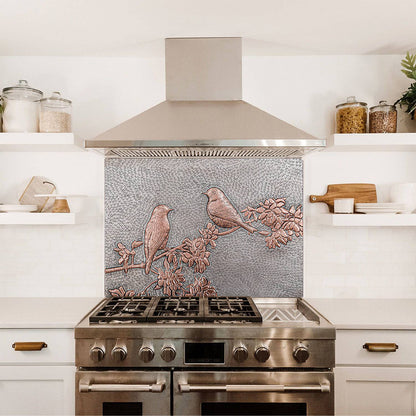 Metal Kitchen Backsplash Tile Birds Natuross