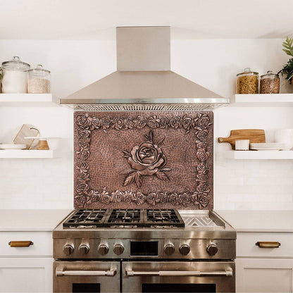 Copper Kitchen Backsplash (Roses)