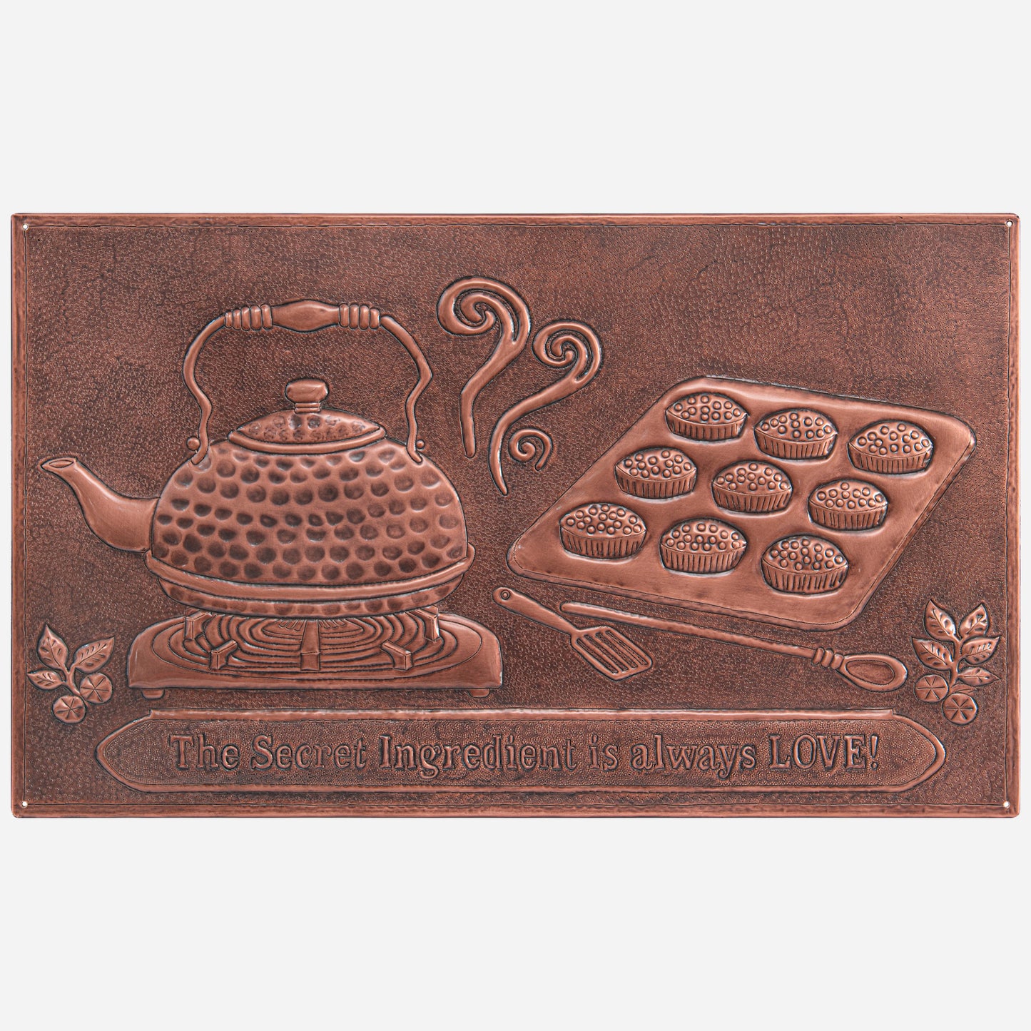 Tea Time Copper Backsplash Tile