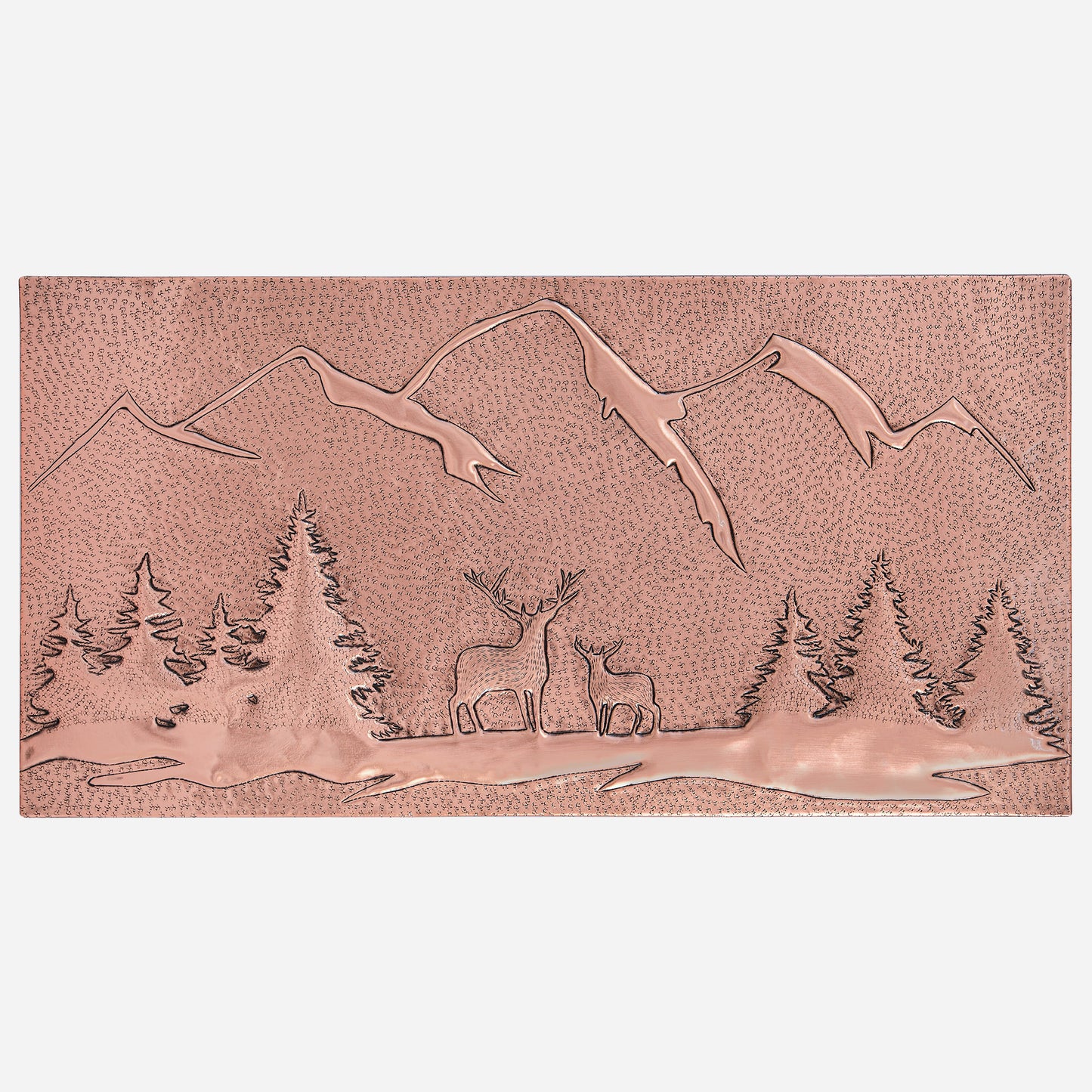 Copper Deer Scene Art Tile 15"x29.5" - Natuross