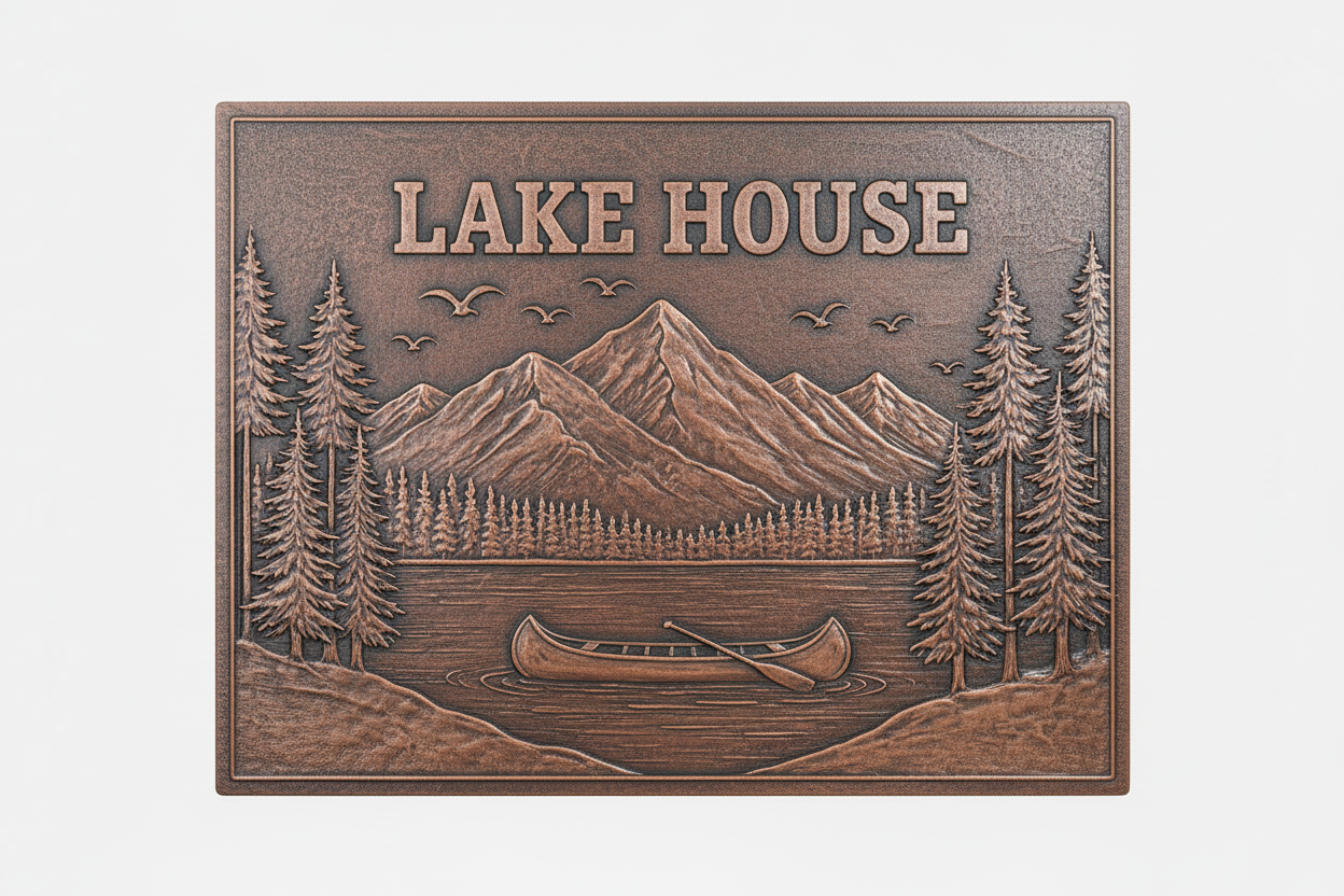Lake House brown patina panel corrected