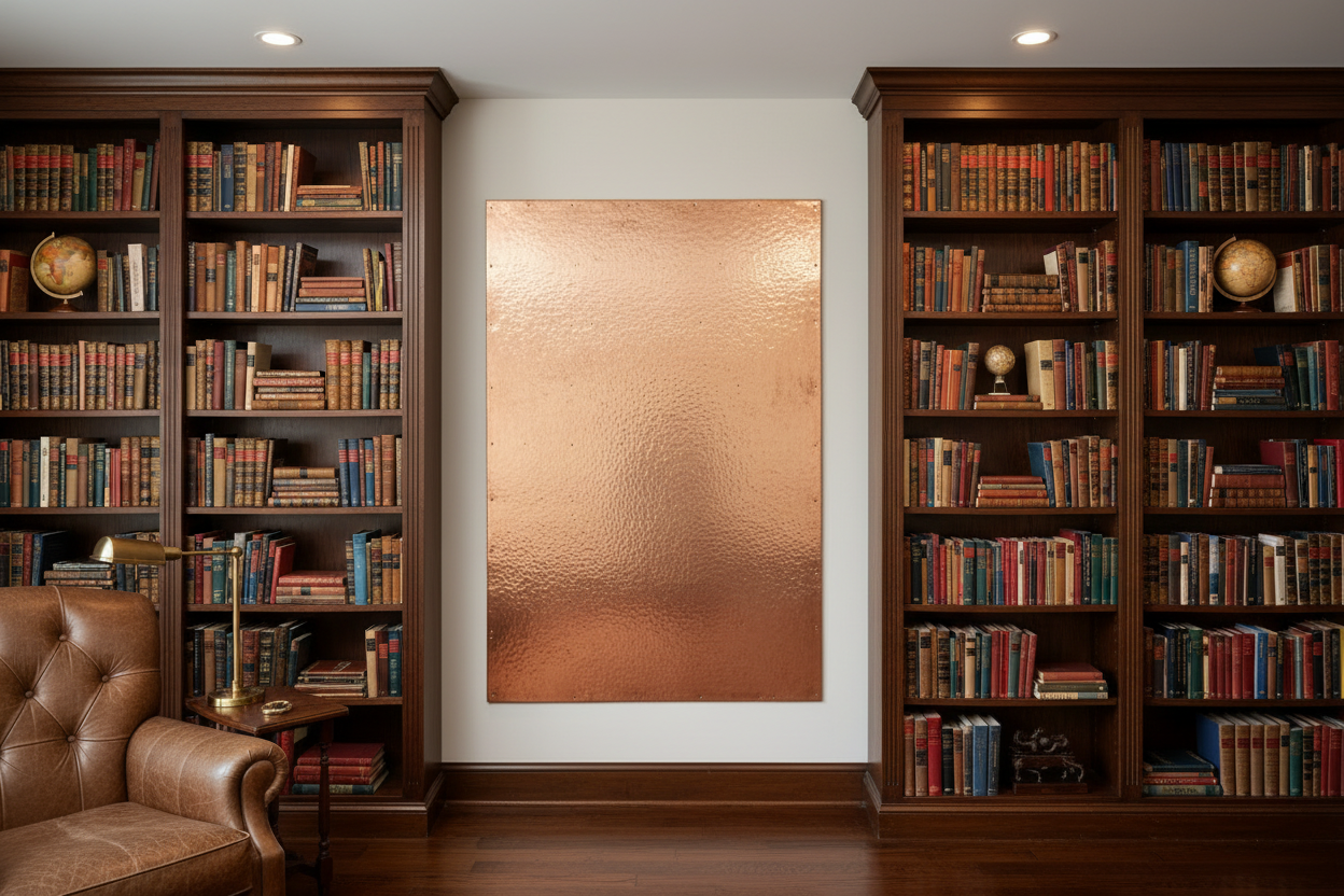 Library Wall Panel — Natural Copper