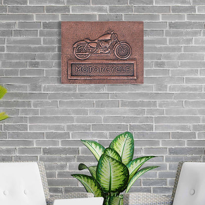 Motorcycle Copper Wall Art 11.8x15.7" - Natuross