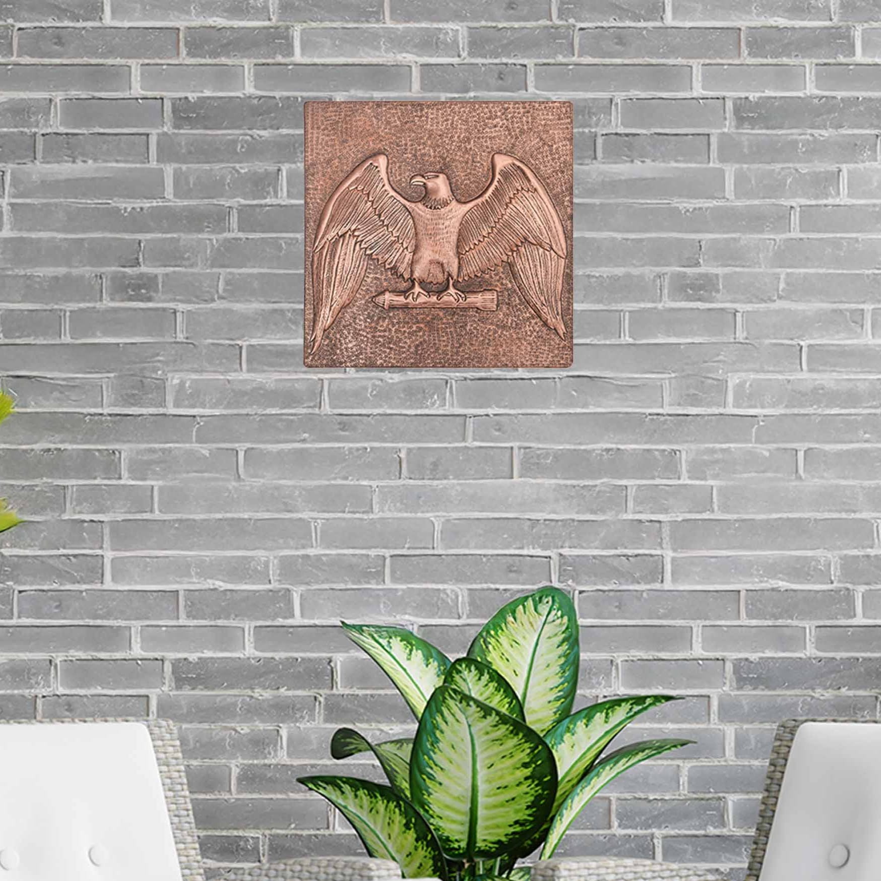 Copper Eagle Wall Art 11.8x11.8" - Natuross