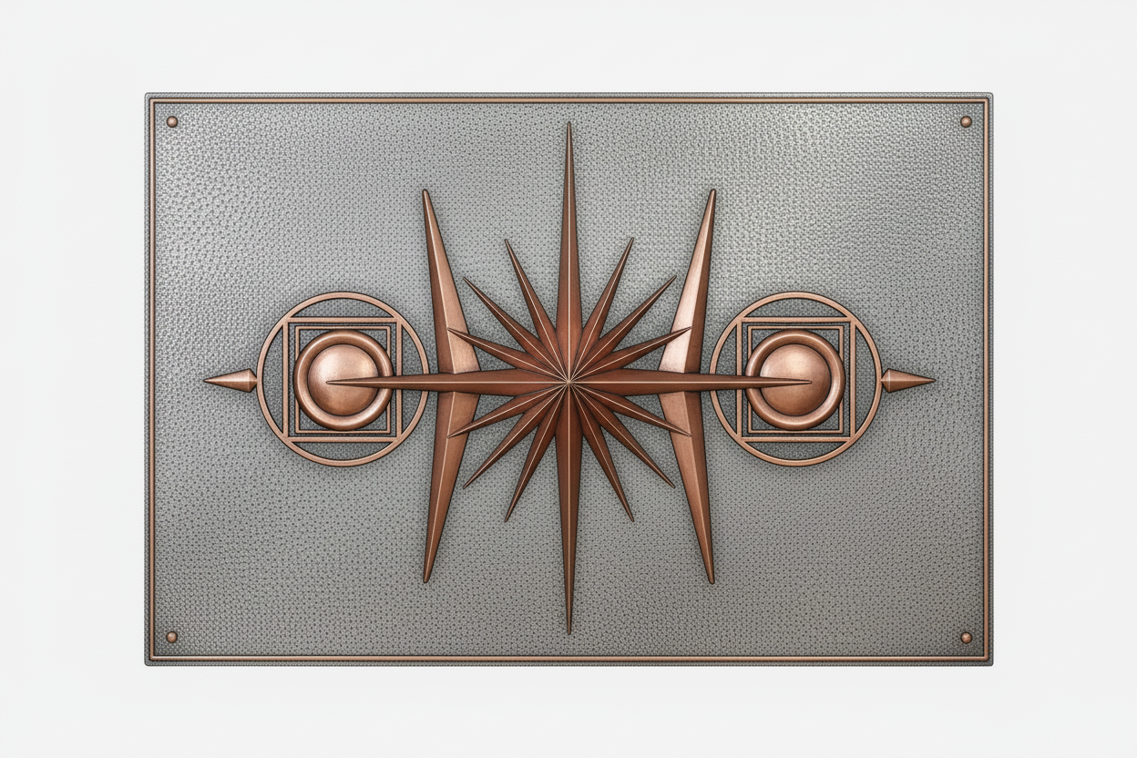Mid-Century Modern Style Decorative Panel