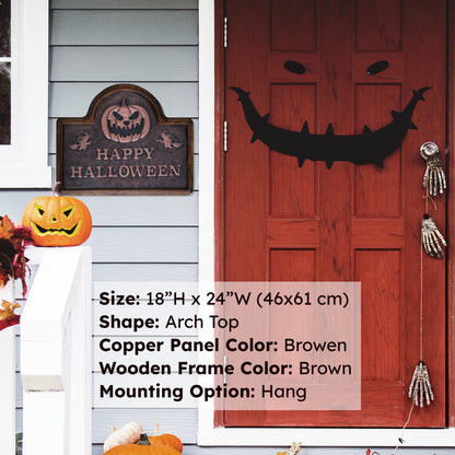 Copper "Happy Halloween" Sign - Natuross