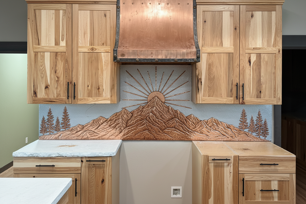 Mountain Sunrise Kitchen Mockup