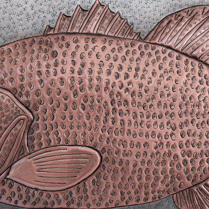 Largemouth Bass Fish Copper Kitchen Backsplash