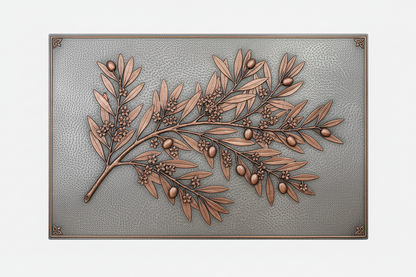 Olive Branch Copper Backsplash