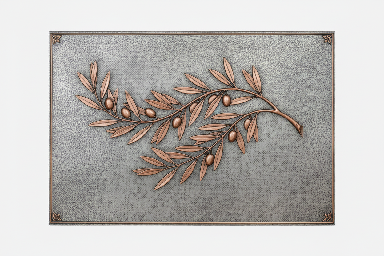 Olive Branch Copper Backsplash