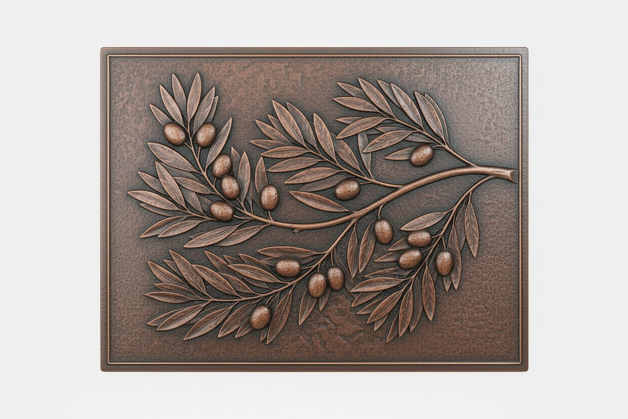 Olive Branch Copper Backsplash