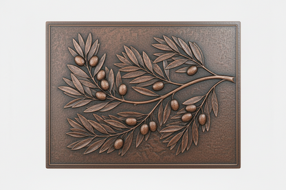 Olive Branch Copper Backsplash