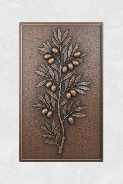 Olive Branch Copper Backsplash