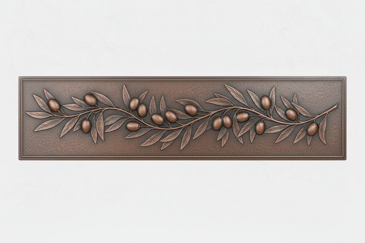 Olive Branch Copper Backsplash