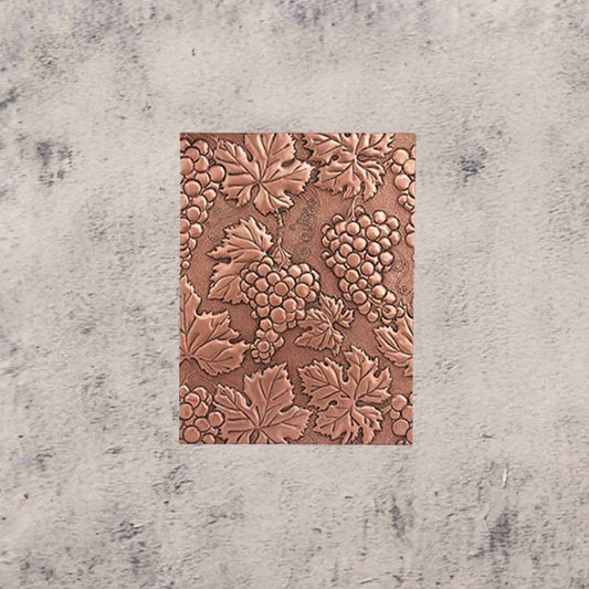 Copper Grape Vine Handmade Art Tile 25.3"x19" - Natuross