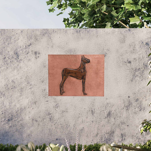 Copper Dog Wall Art 17.8"x23.7" Copper&Brown - Natuross