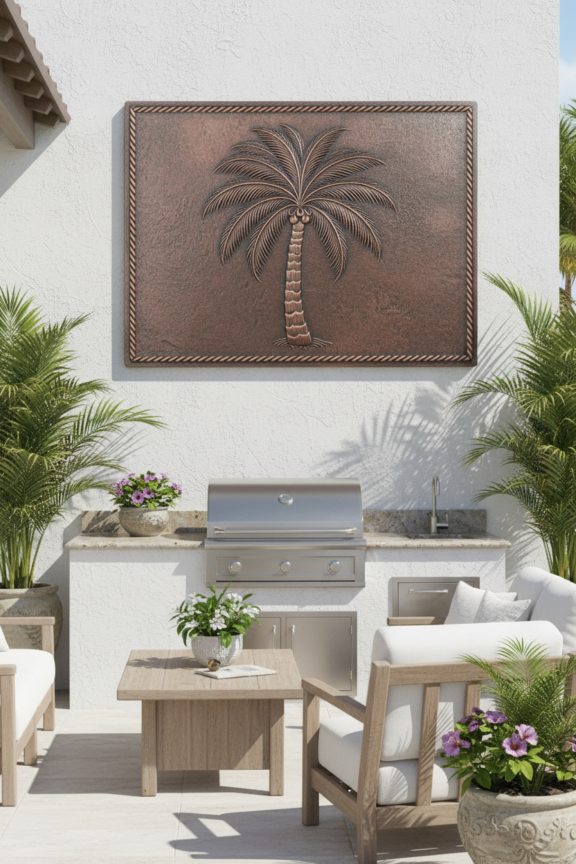 Palm Tree - beach house outdoor patio