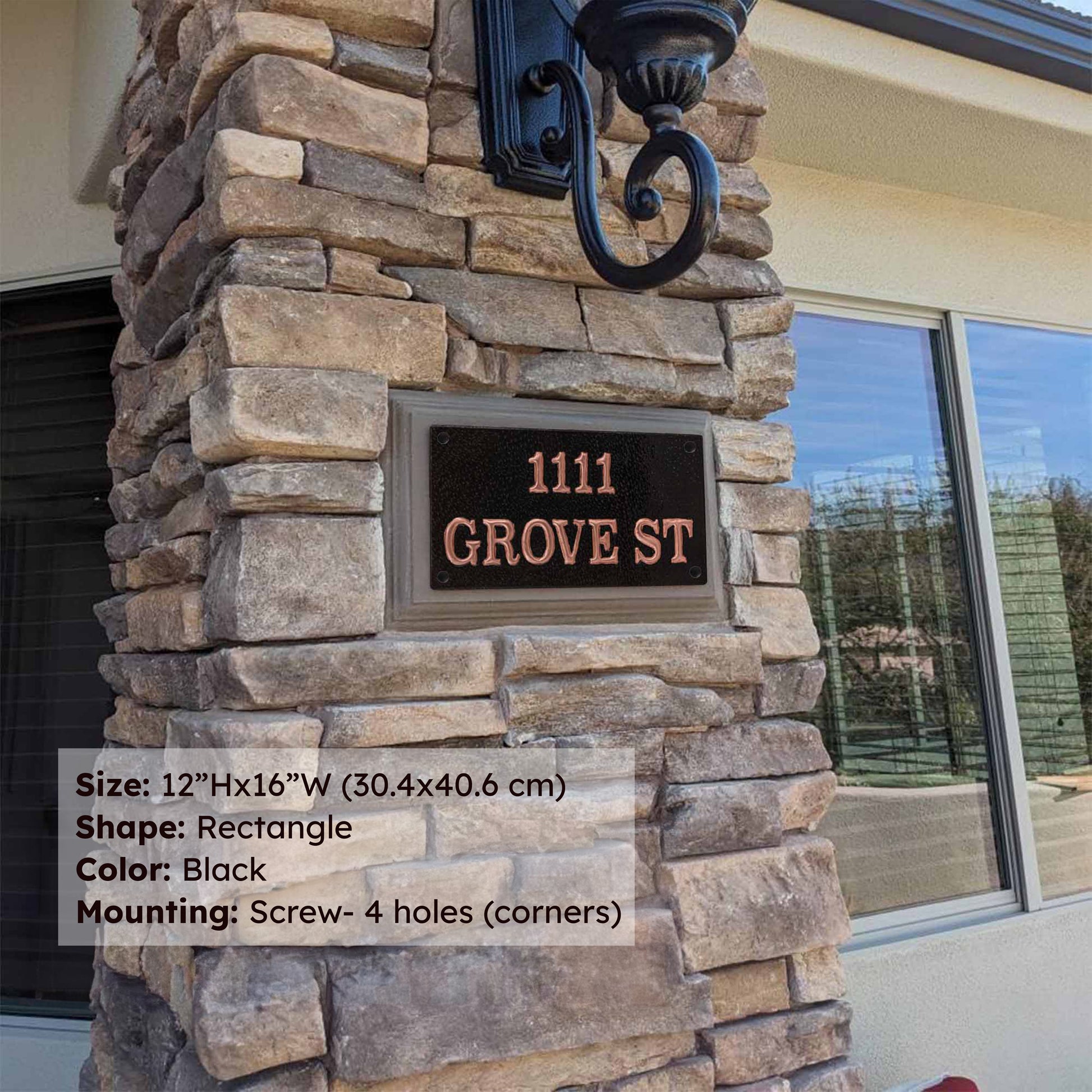 Custom Copper Address Plaque - Natuross