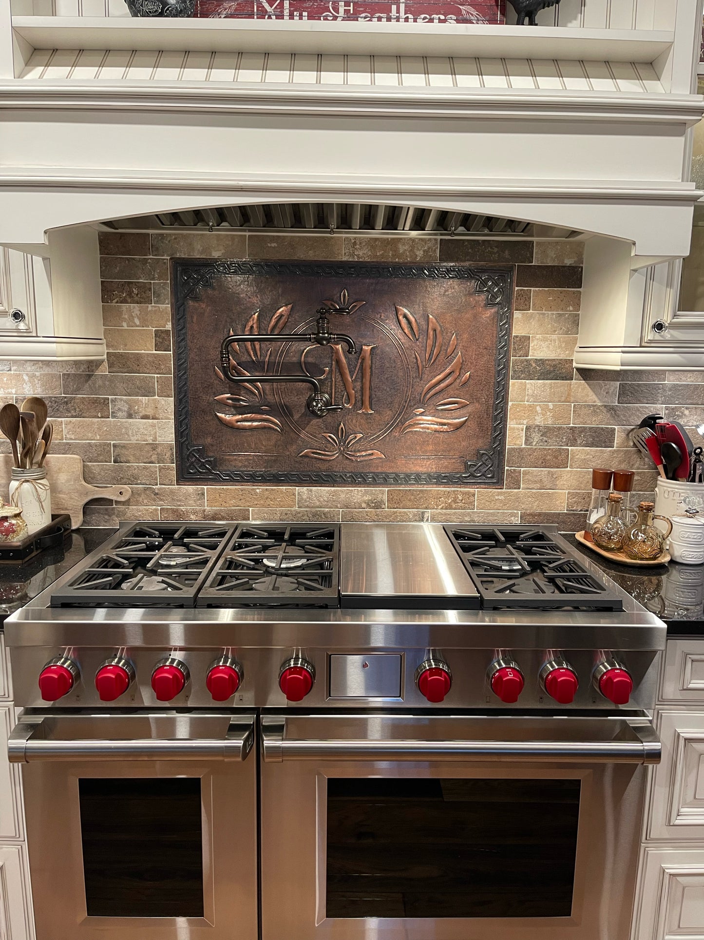 Custom Copper Kitchen Backsplash – Handmade to Your Size & Design