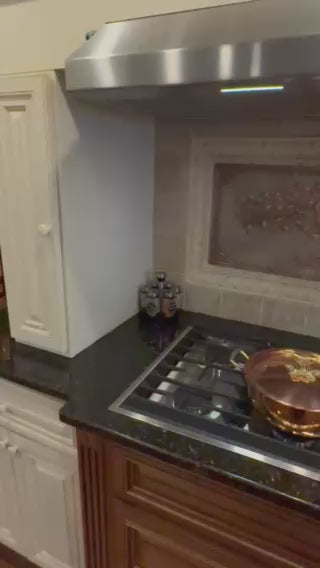 Tree of Life Copper Backsplash — Silver–Copper