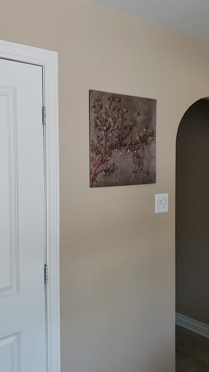 Bird Branch Copper Backsplash