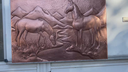 Wild Horses Copper Backsplash
