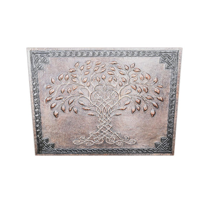 Celtic Tree of Life Kitchen Backsplash Tile - 18"x24" Brown