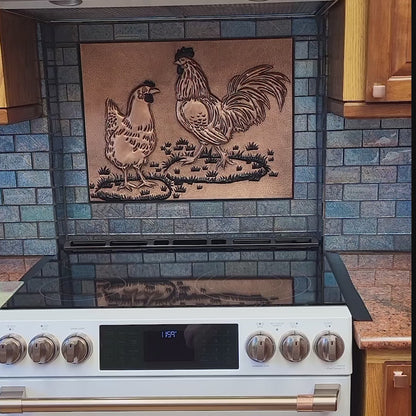Custom Copper Kitchen Backsplash – Handmade to Your Size & Design