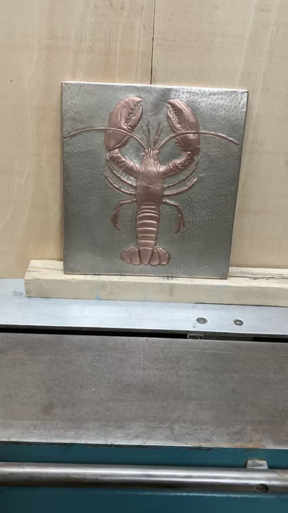 Lobster Copper Kitchen Backsplash