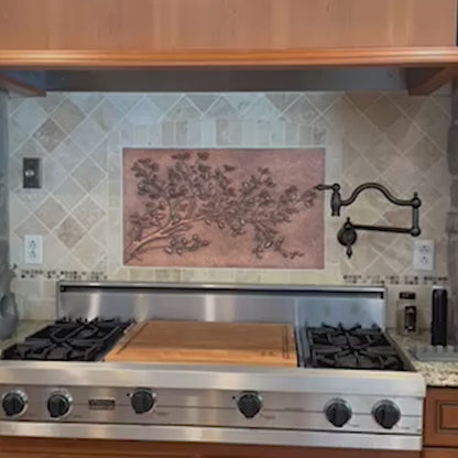 Kitchen Backsplash Tile Tree Branches