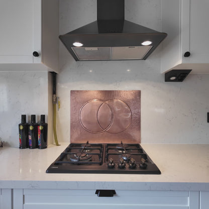 Eclipse Copper Kitchen Backsplash