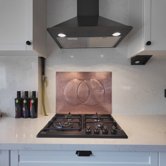 Eclipse Copper Kitchen Backsplash