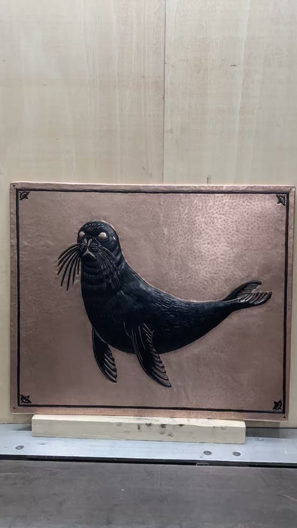 Seal Copper Backsplash Panel