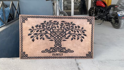 Copper & Black Tree of Life Backsplash