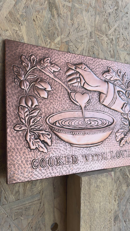 Hand-Hammered Copper Kitchen Backsplash Tile: Cooked With Love