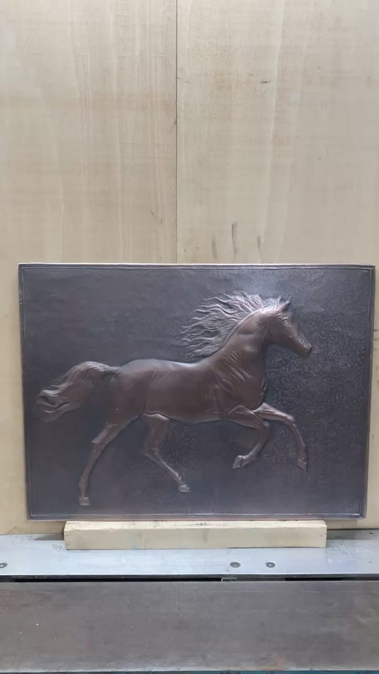 Running Horse Copper Backsplash