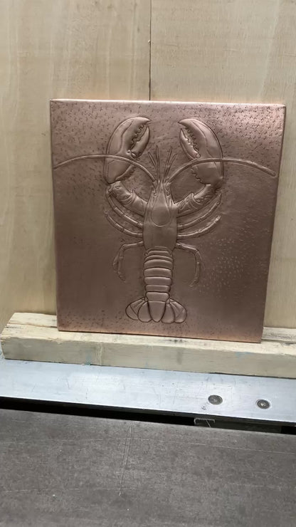 Lobster Copper Kitchen Backsplash