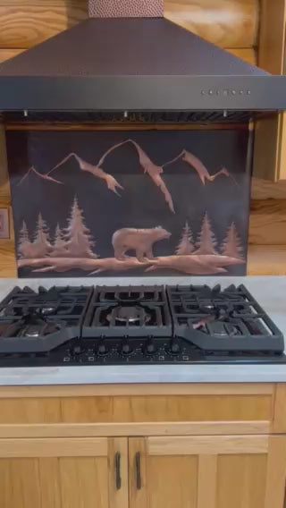 Black Bear Copper Backsplash