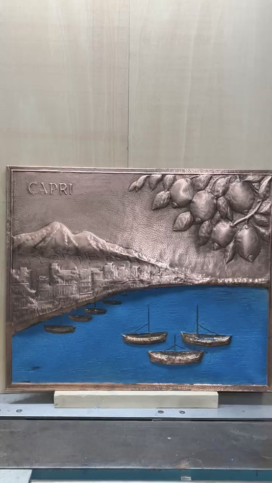 Coastal Landscape Copper Panel