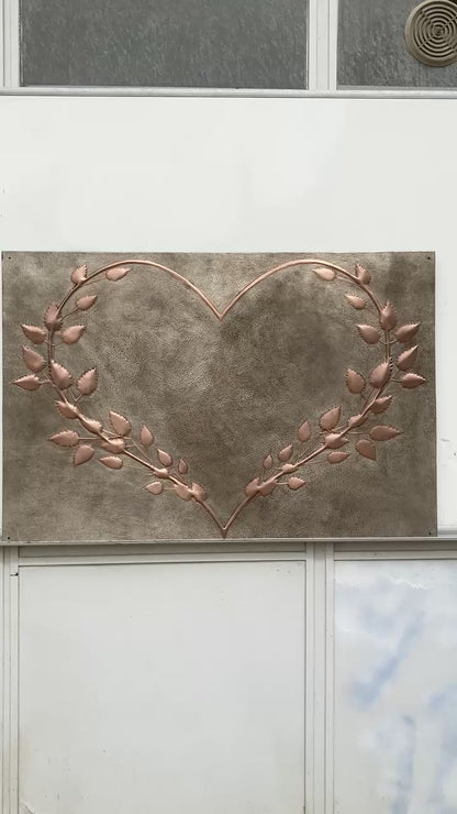 Branching Heart Copper Backsplash