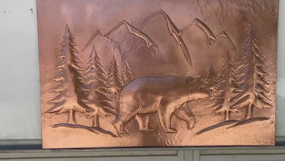 Brown Bear Copper Kitchen Backsplash