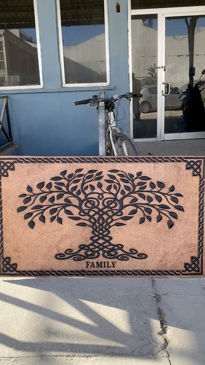 Copper & Black Tree of Life Backsplash