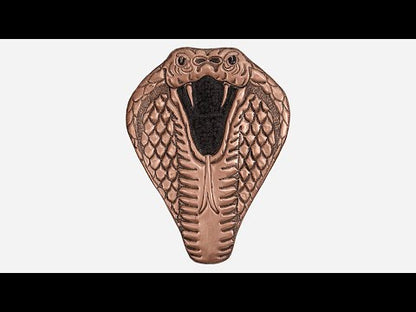 Copper Cobra Head Wall Decor