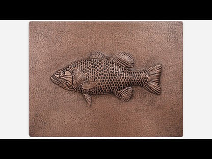 Copper Backsplash Panel (Largemouth Bass Fish)