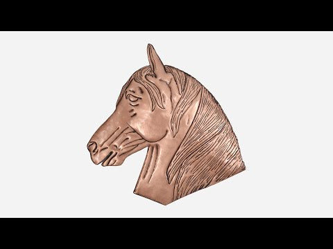 Horse Head Copper Wall Decor