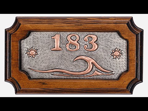 Beach House Number Plaque