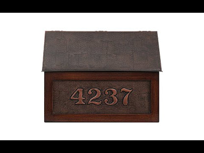 Wall Mounted Copper Letterbox (Brown Color)