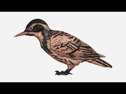 Large Copper Woodpecker Wall Art