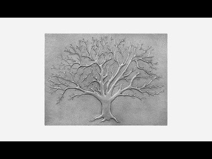 Copper Backsplash Panel (Tree of Life, Gray Color)