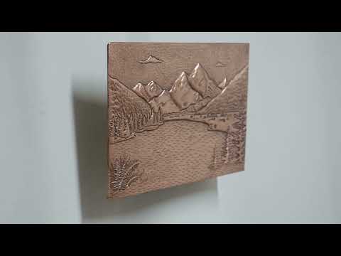 Copper Backsplash (Rocky Mountains and Lake Landscape)